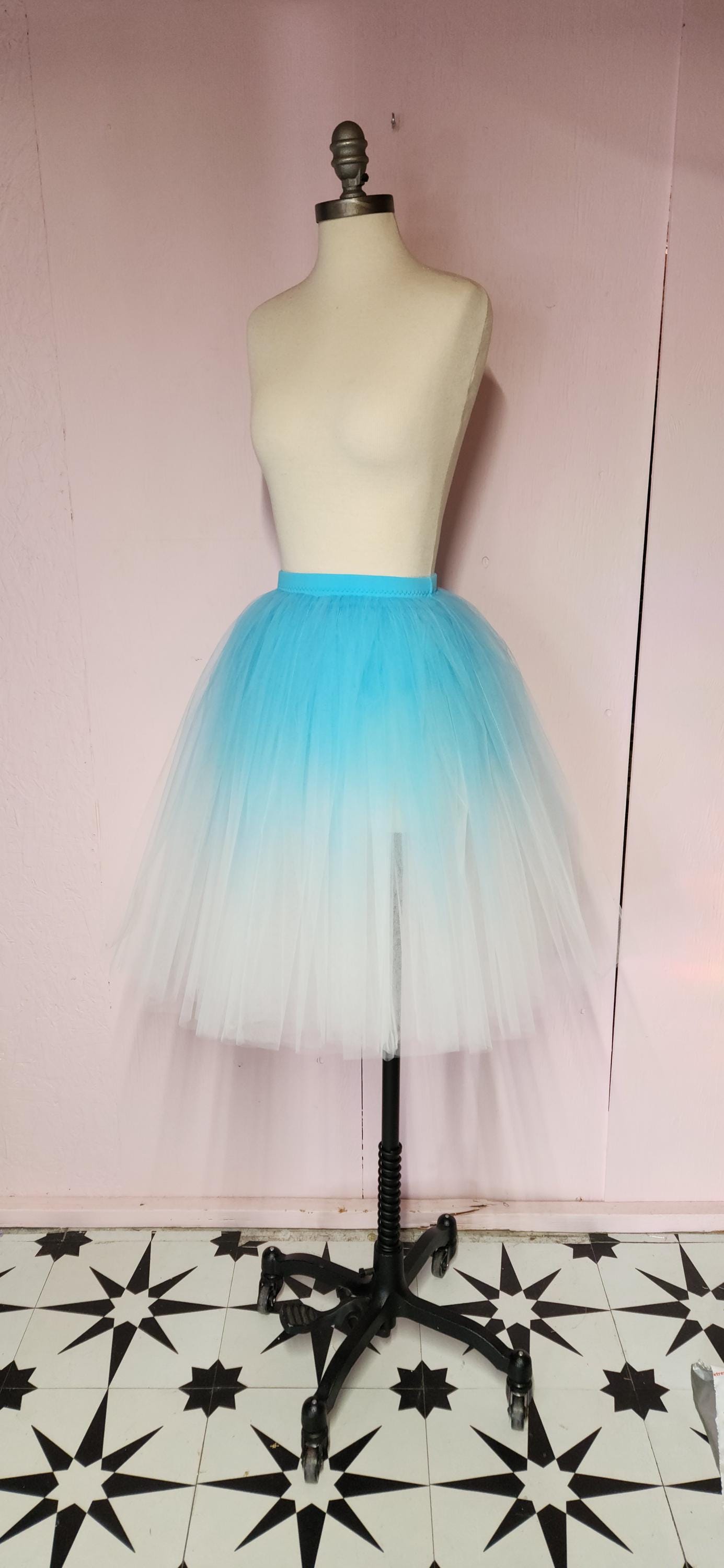 Aqua Blue Ombre Romantic Rehearsal Tutu